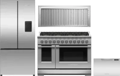 4 Piece Package Includes Refrigerator, Range, Hood And Dishwasher